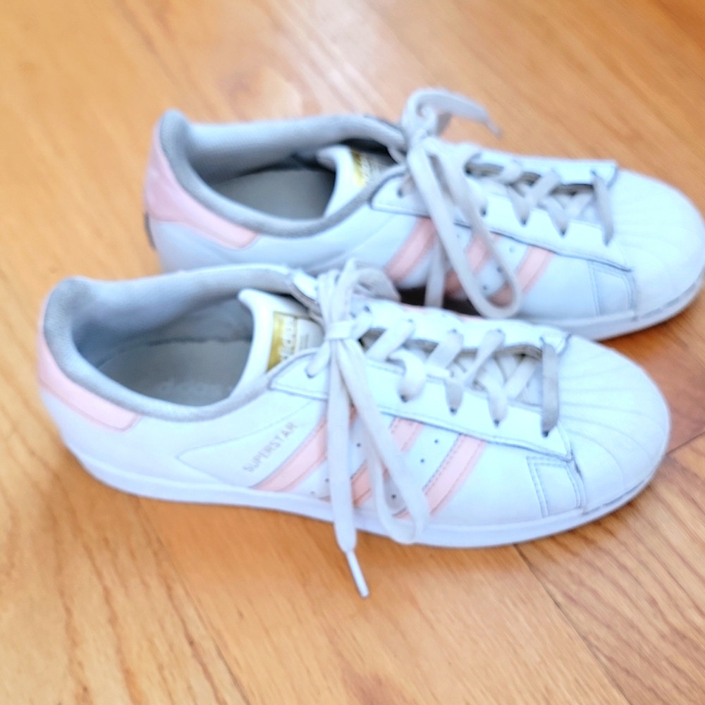 Adidas Superstar pink Womens size 6.5